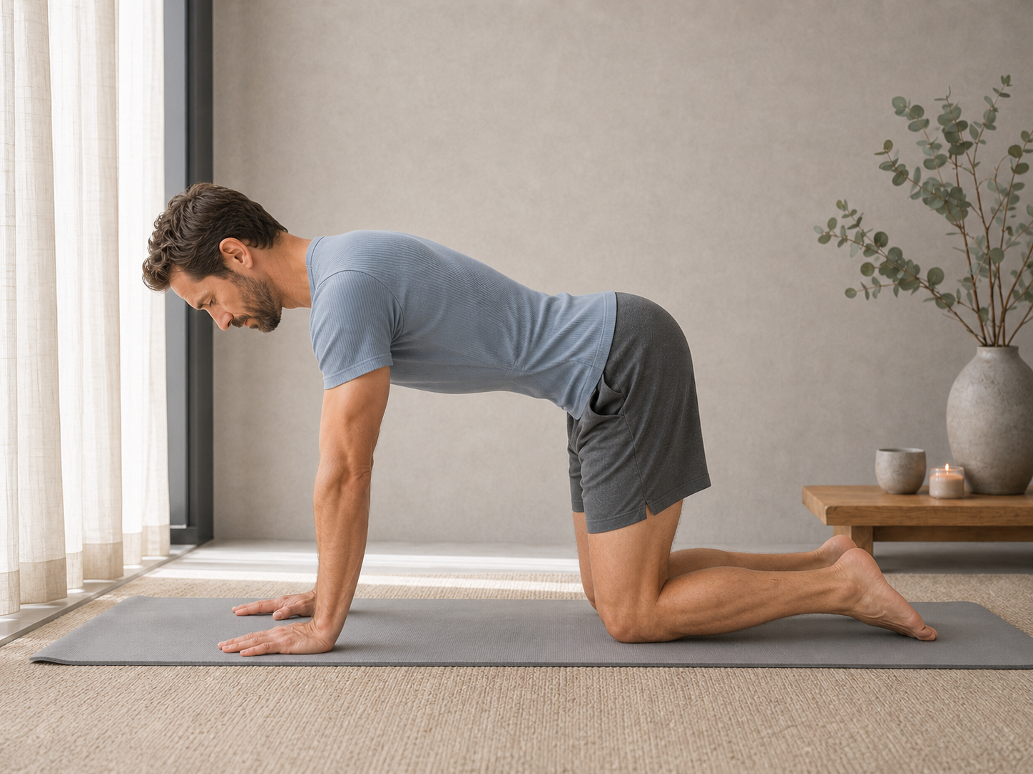 Uitvoering: Buik-vacuüm pose